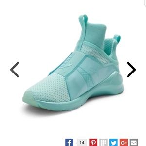 Womens Mint Puma Fierce Reset Athletic Shoe Size8